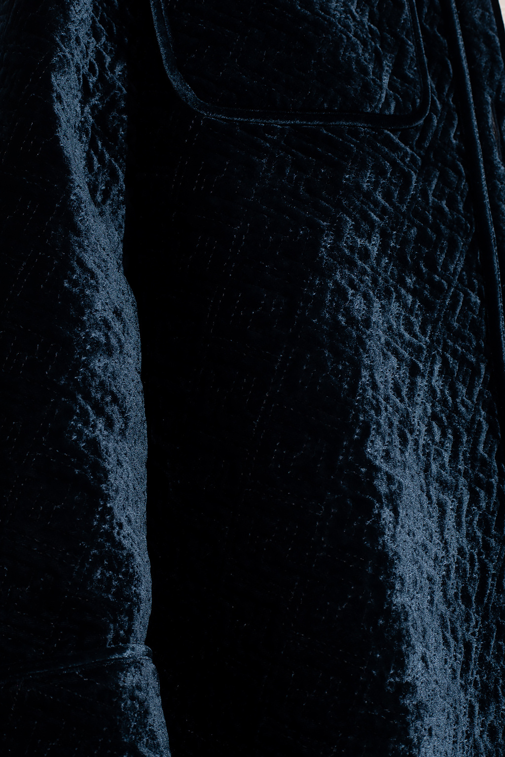 Navy blue Velvet jacket Fendi - SchaferandweinerShops